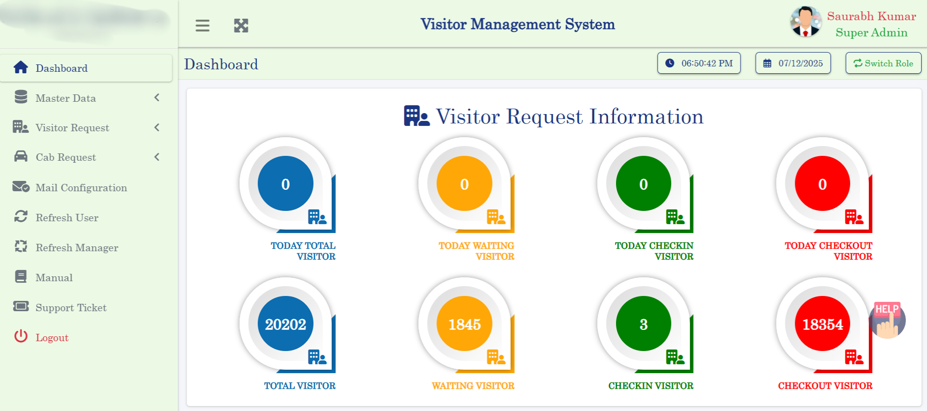 Visitor Management System - Laravel Enterprise Web Application